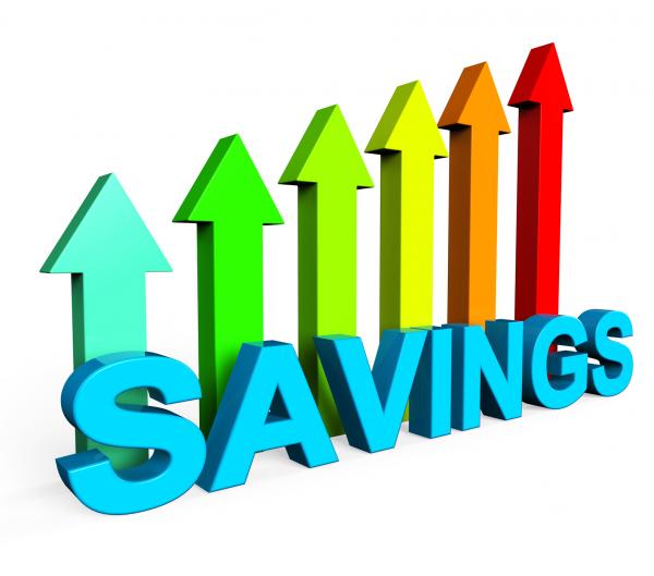 Savings Increasing Indicates Financial Report And Advance