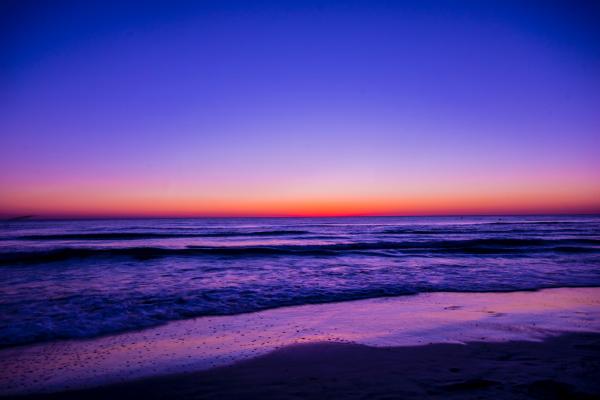 Scenic View of Ocean During Dawn
