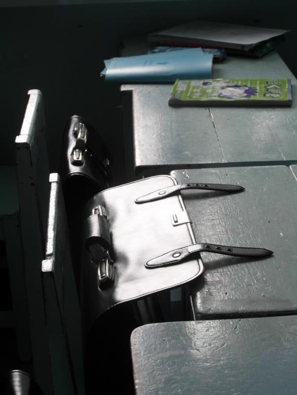 School Bags and Desks