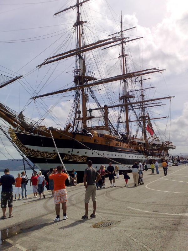 School ship visiting Santander, Spain