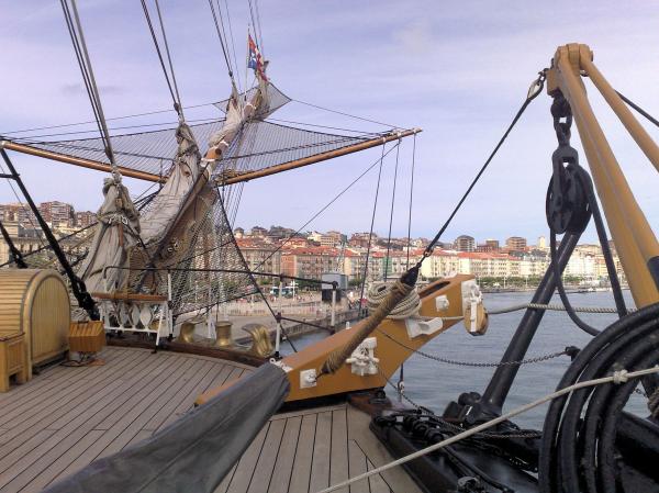 School ship visiting Santander, Spain