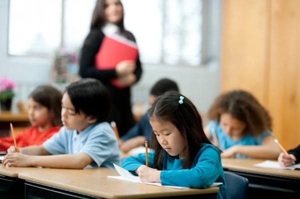 School Students Studying
