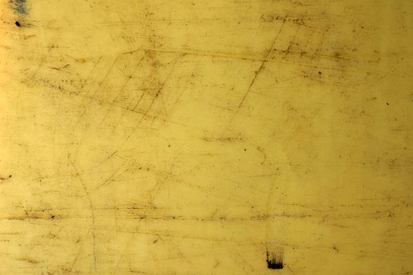 Scratched plastic