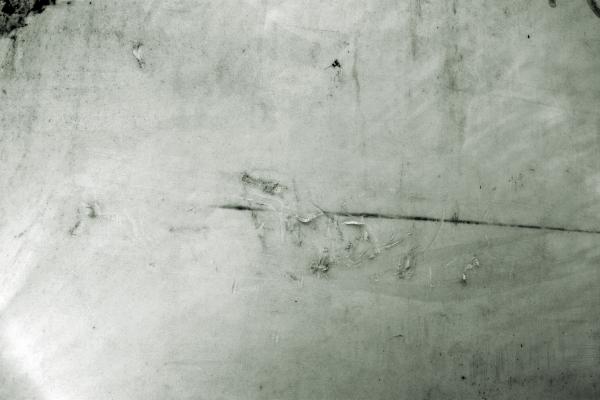Scratched plastic surface