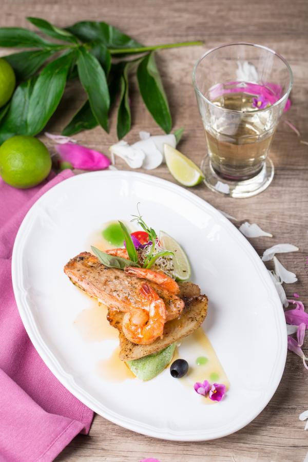 Seafood Dish from Above