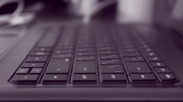 Selective Blur of Black Computer Keys