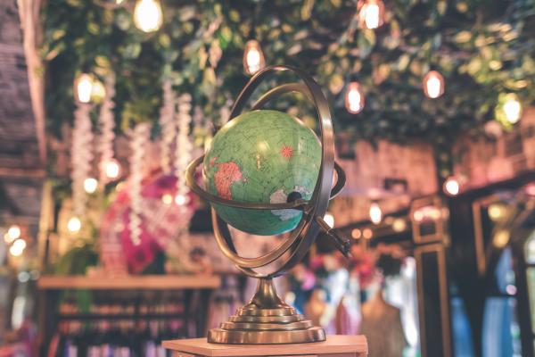 Selective Focus Photo of Armillary Globe