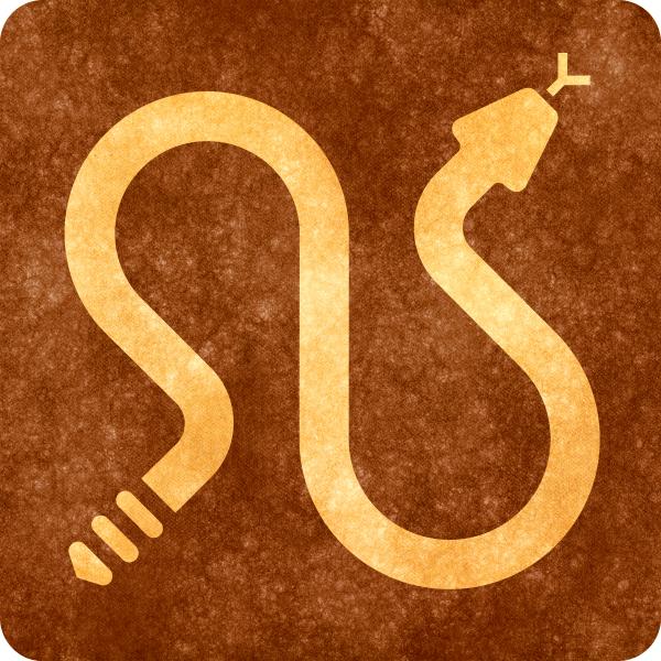 Sepia Grunge Sign - Rattlesnake