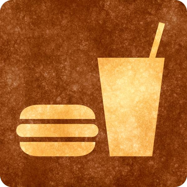 Sepia Grunge Sign - Snack Bar