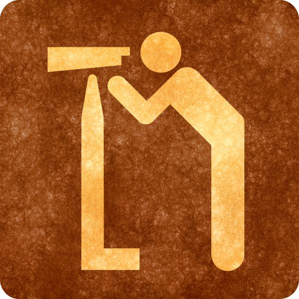 Sepia Grunge Sign - Viewing Area