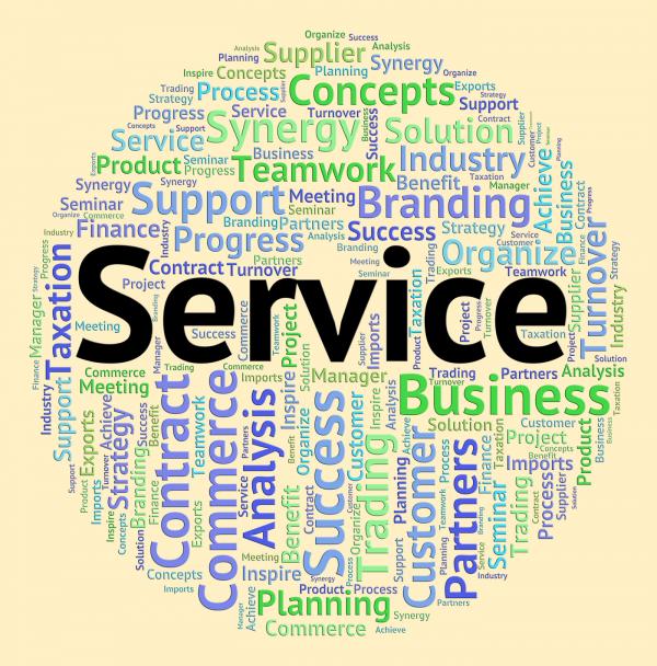 Service Word Means Help Desk And Advice