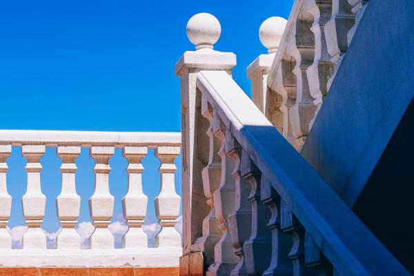 Shallow Focus Photography of White Hand Rails