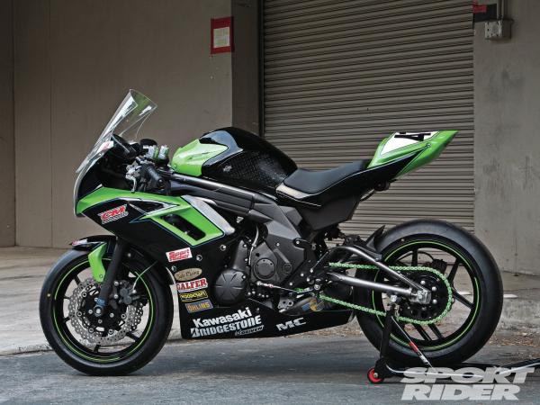 Shiny Green Motorcycle