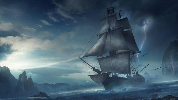 ship at sea
