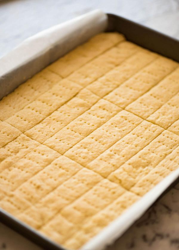 Shortbread biscuits baked