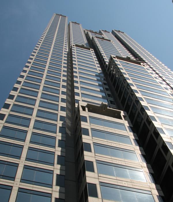 Side of a tall building