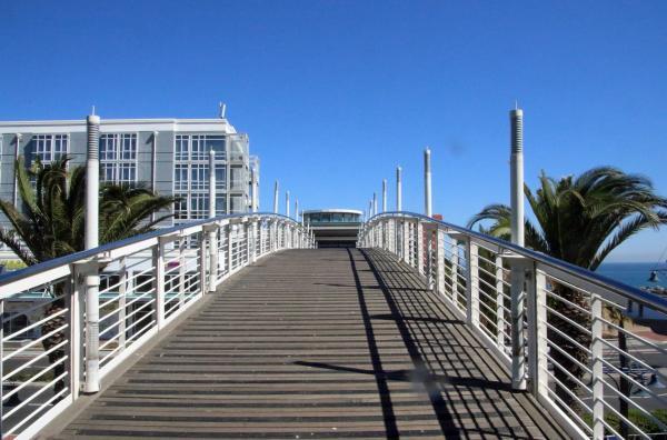 Sighting bridge on the coast