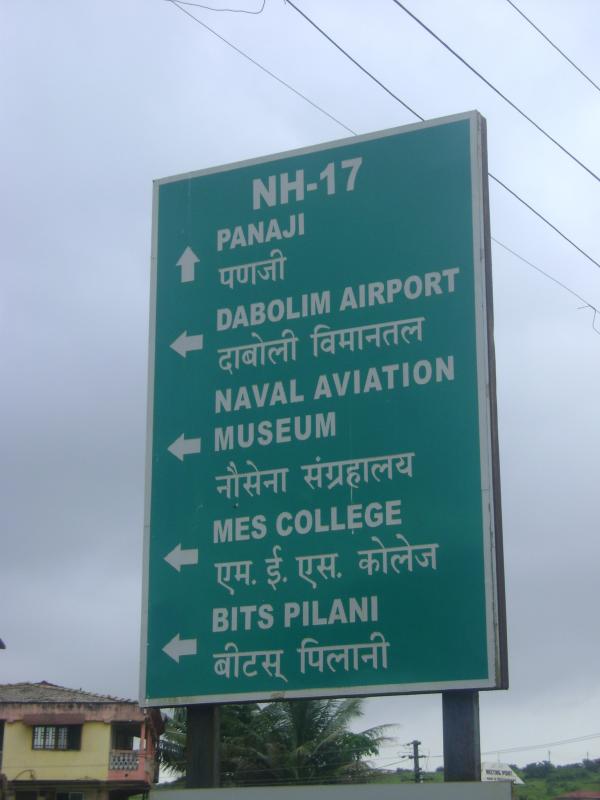 Sign board in goa