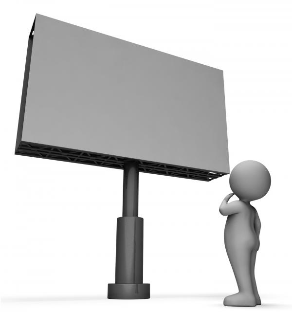 Sign Copyspace Means Render Displaying And Character 3d Rendering