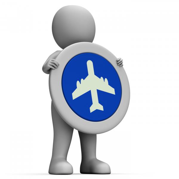 Sign Fly Means Advertisement Flying And Arrival