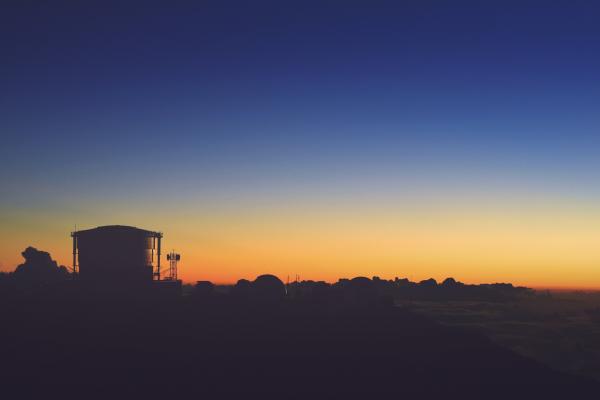 Silhouette of House After Sunset