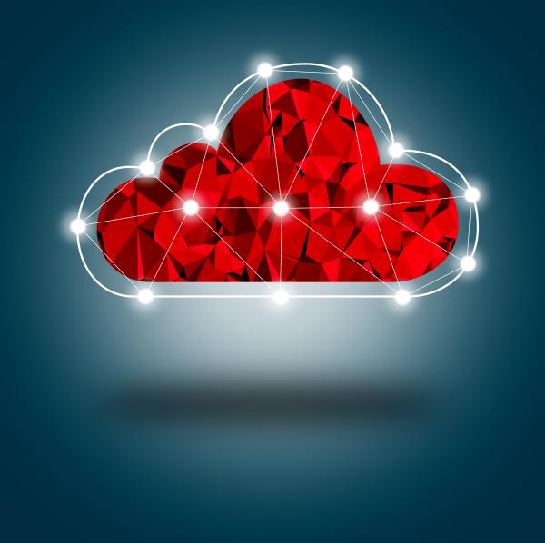 Simple Digital Cloud Concept