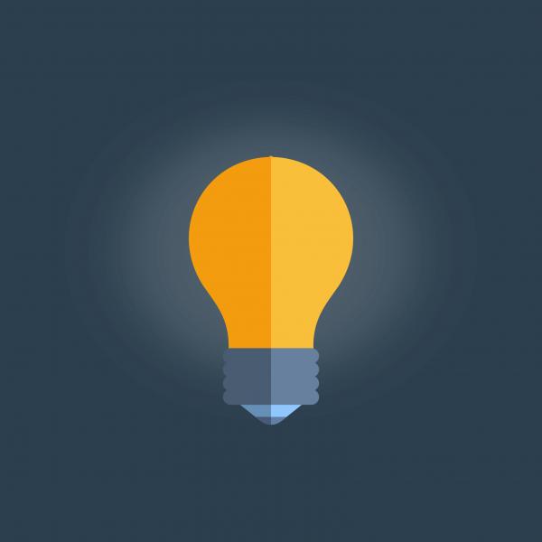 Simple Lightbulb Illustration