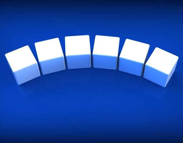 Six Blank Dice Show Copyspace For 6 Letter Word