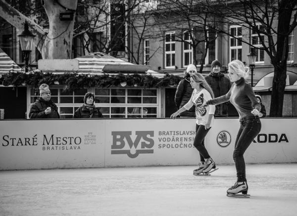 Skating or keeping balance