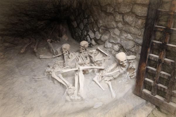 Skeletons in the' Boat Houses', Herculaneum [2}
