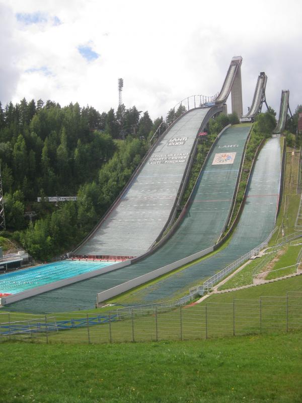 Ski jumping hill