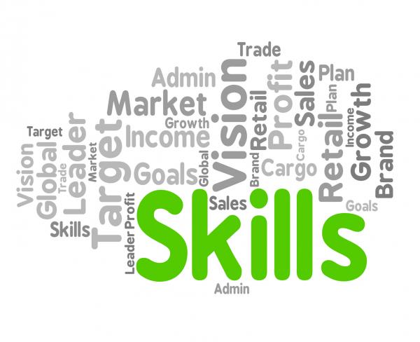 Skills Word Represents Wordclouds Expertise And Abilities