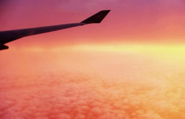 Sky and clouds from airplane