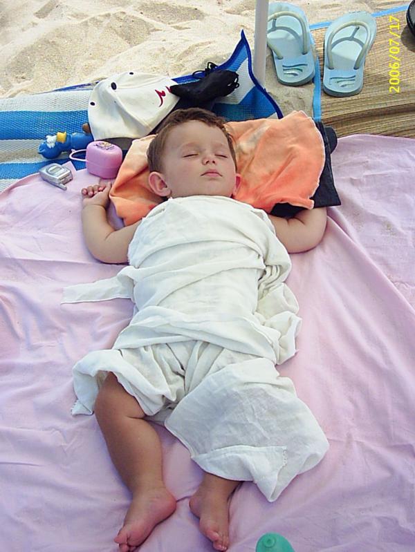 Sleeping on the sand