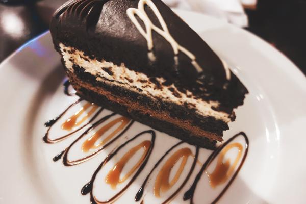 Sliced Cake on Plate