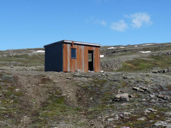 Small cabin on a mountain