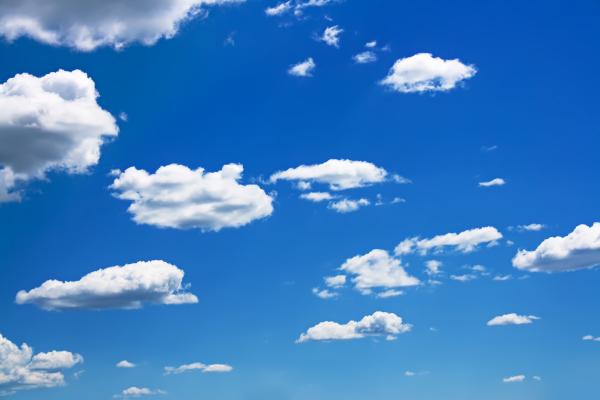 Small Clouds on Blue Sky