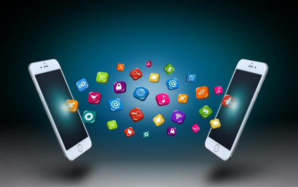 Smartphones communicating