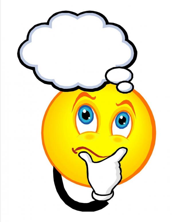 Smiley thinking
