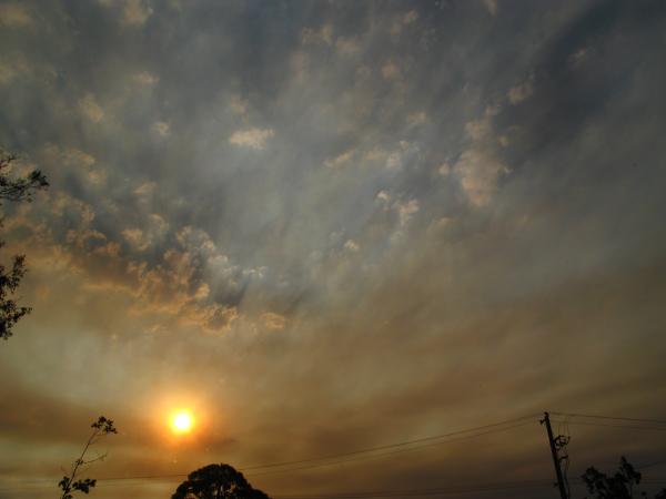 smoke and sky
