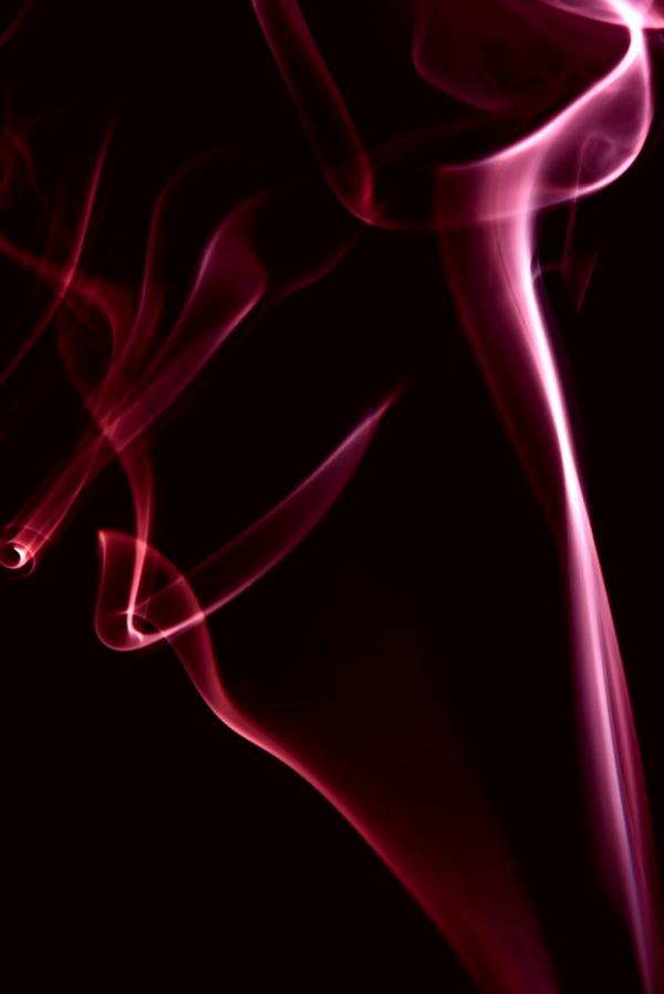 smoke on black