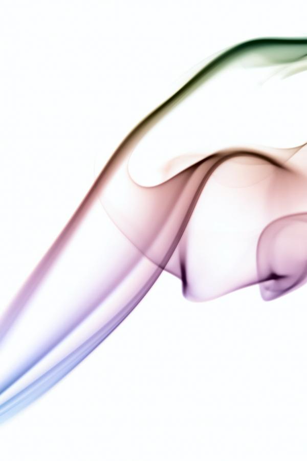 Smoke on white