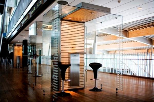Smoking cabin in Billund airport, Denmar