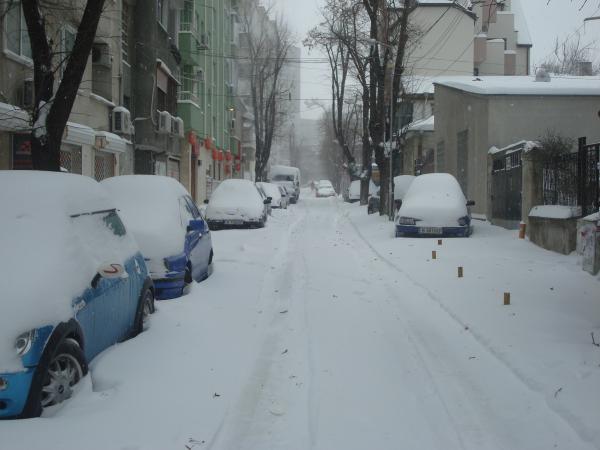 Snowy street
