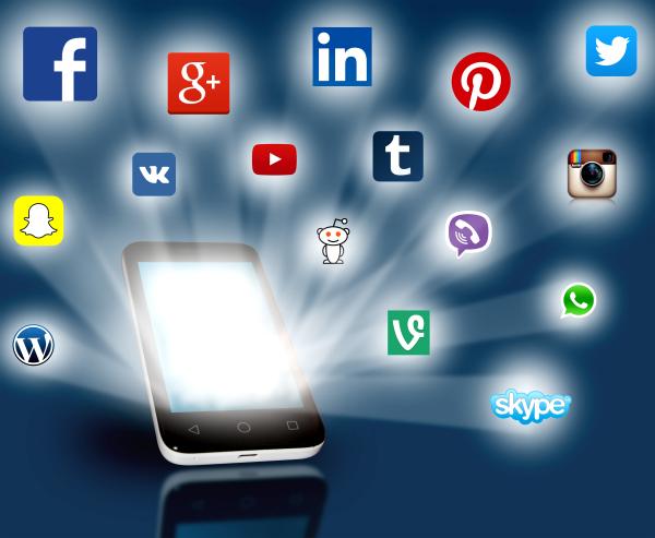 Social media networks projecting