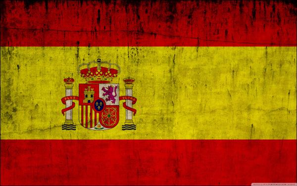 Spain Grunge Flag