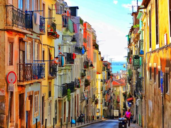 Spanish colorful street