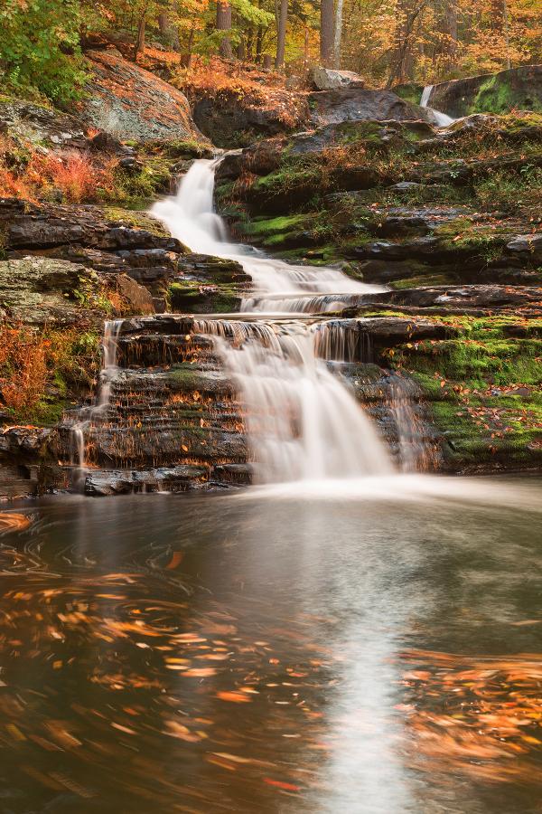 Spinning Autumn Factory Falls