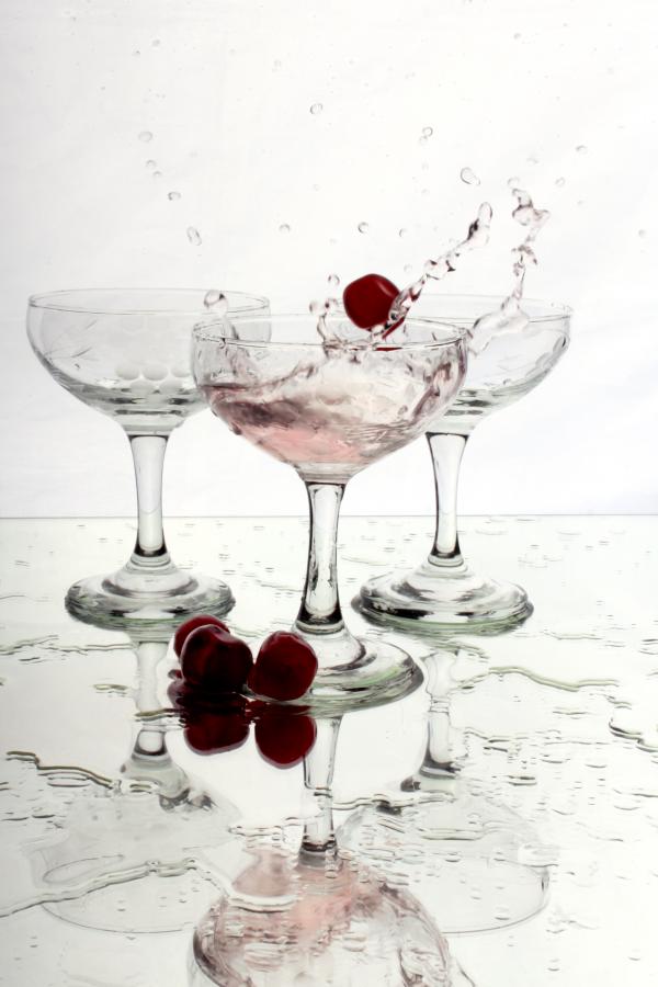 Splashing berries