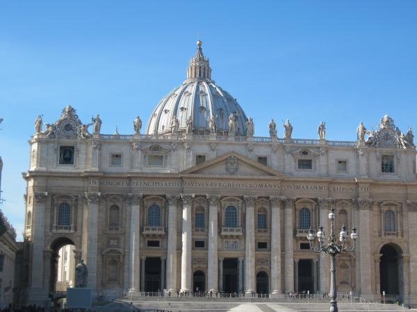 St. Peter's Basilica in Rome, Italy